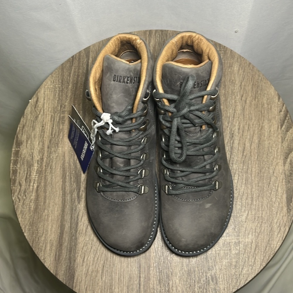 Birkenstock Jackson Womens Leather Ankle Boots Gray Sz EU 37 US 6 Winter Classic - Picture 3 of 12